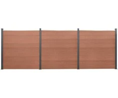 Tvoros segmento rinkinys, rudos spalvos, 526x186cm, WPC