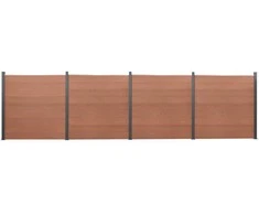 Tvoros segmento rinkinys, rudos spalvos, 699x186cm, WPC
