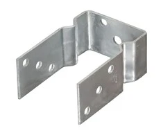 Tvoros stulpai, 6vnt., sidabrinės spalvos, 9x6x15cm, plienas