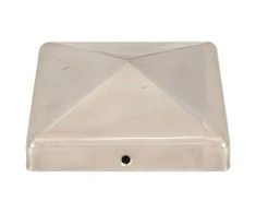 Tvoros stulpų dangteliai, 6vnt., 101x101mm, nerūdijantis plienas