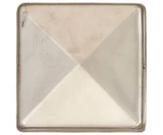 Tvoros stulpų dangteliai, 6vnt., 81x81mm, nerūdijantis plienas