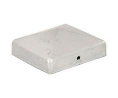 Tvoros stulpų dangteliai, 6vnt., 81x81mm, galvanizuotas metalas