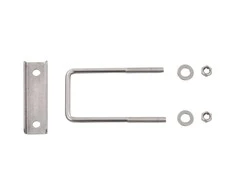 U formos tvoros stulpų jungtys, 60x40mm, 25 rinkiniai