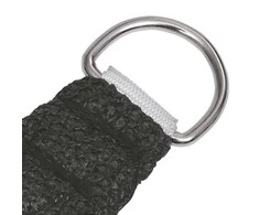 Uždanga nuo saulės, antracito spalvos, 3x3x3m, HDPE, 160g/m²