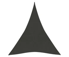 Uždanga nuo saulės, antracito spalvos, 3x4x4m, HDPE, 160g/m²