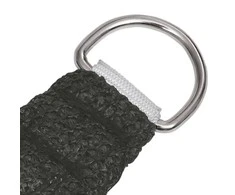 Uždanga nuo saulės, antracito spalvos, 4x4x4m, HDPE, 160g/m²