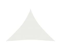 Uždanga nuo saulės, baltos spalvos, 3x3x3m, HDPE, 160g/m²