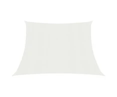 Uždanga nuo saulės, baltos spalvos, 4/5x3m, HDPE, 160g/m²