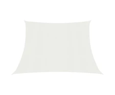 Uždanga nuo saulės, baltos spalvos, 4/5x4m, HDPE, 160g/m²