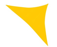 Uždanga nuo saulės, geltonos spalvos, 4x4x5,8m, HDPE, 160g/m²