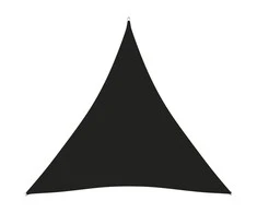 Uždanga nuo saulės, juoda, 5x5x5m, oksfordo audinys, trikampė