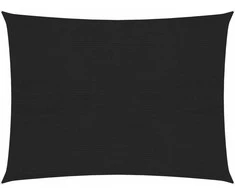 Uždanga nuo saulės, juodos spalvos, 2x2,5m, HDPE, 160g/m²