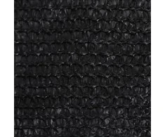 Uždanga nuo saulės, juodos spalvos, 3x3x3m, HDPE, 160g/m²
