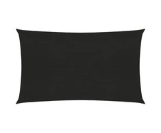 Uždanga nuo saulės, juodos spalvos, 3x6m, HDPE, 160g/m²