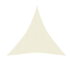 Uždanga nuo saulės, kreminės spalvos, 3x4x4m, HDPE, 160g/m²
