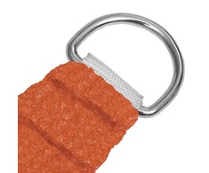 Uždanga nuo saulės, oranžinės spalvos, 4x4x4m, HDPE, 160g/m²