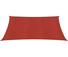 Uždanga nuo saulės, raudonos spalvos, 2,5x2,5m, HDPE, 160g/m²
