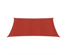 Uždanga nuo saulės, raudonos spalvos, 2x2m, HDPE, 160g/m²