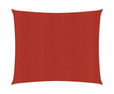 Uždanga nuo saulės, raudonos spalvos, 3,6x3,6m, HDPE, 160g/m²