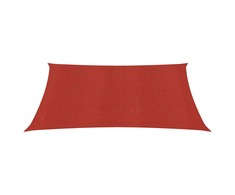 Uždanga nuo saulės, raudonos spalvos, 3,6x3,6m, HDPE, 160g/m²