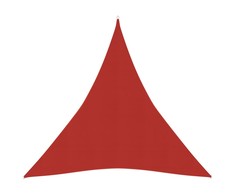 Uždanga nuo saulės, raudonos spalvos, 3x4x4m, HDPE, 160g/m²