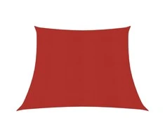 Uždanga nuo saulės, raudonos spalvos, 4/5x3m, HDPE, 160g/m²