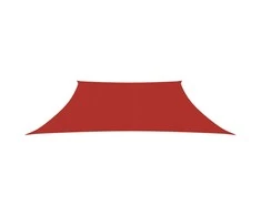 Uždanga nuo saulės, raudonos spalvos, 4/5x3m, HDPE, 160g/m²