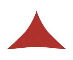 Uždanga nuo saulės, raudonos spalvos, 4x4x4m, HDPE, 160g/m²