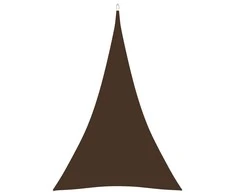Uždanga nuo saulės, ruda, 3x4x5m, oksfordo audinys, trikampė