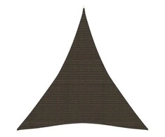 Uždanga nuo saulės, rudos spalvos, 3x4x4m, HDPE, 160g/m²