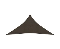 Uždanga nuo saulės, rudos spalvos, 3x4x4m, HDPE, 160g/m²