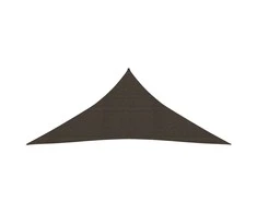Uždanga nuo saulės, rudos spalvos, 4x4x4m, HDPE, 160g/m²