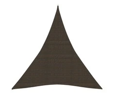 Uždanga nuo saulės, rudos spalvos, 4x5x5m, HDPE, 160g/m²