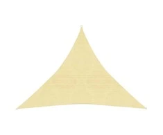 Uždanga nuo saulės, smėlio spalvos, 3x3x3m, HDPE, 160g/m²