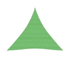 Uždanga nuo saulės, šviesiai žalia, 4x4x4m, HDPE, 160g/m²