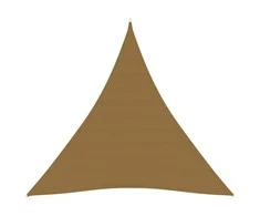 Uždanga nuo saulės, taupe spalvos, 3,6x3,6x3,6m, HDPE, 160g/m²