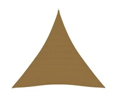 Uždanga nuo saulės, taupe spalvos, 3x3x3m, HDPE, 160g/m²