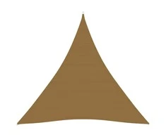 Uždanga nuo saulės, taupe spalvos, 4x4x4m, HDPE, 160g/m²