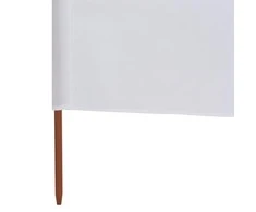Uždanga nuo vėjo, 3 plokštės, smėlio balta, 400x160cm, audinys