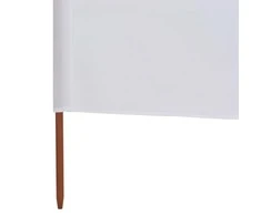 Uždanga nuo vėjo, 3 plokštės, smėlio balta, 400x80cm, audinys