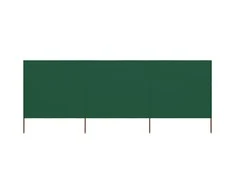 Uždanga nuo vėjo, 3 plokštės, žalios spalvos, 400x80cm, audinys