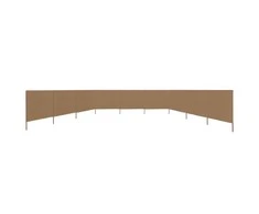 Uždanga nuo vėjo, 9 plokštės, taupe, 1200x120cm, audinys