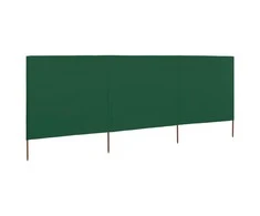 Uždanga nuo vėjo, žalios sp., 400x120cm, audinys, 3 plokštės