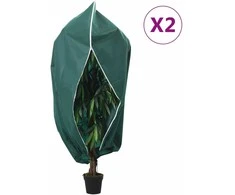 Uždangalai augalams su užtrauktukais, 2 vnt., 1,2x1,8 m, 70g/m²