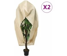 Uždangalai augalams su užtrauktukais, 2 vnt., 1,2x1,8 m, 70g/m²
