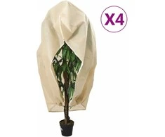 Uždangalai augalams su užtrauktukais, 4 vnt., 1,2x1,8 m, 70g/m²