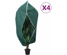 Uždangalai augalams su užtrauktukais, 4 vnt., 1,2x1,8 m, 70g/m²