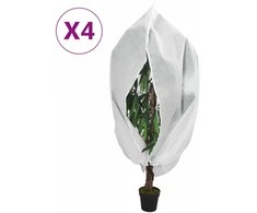 Uždangalai augalams su užtrauktukais, 4vnt., 2,36x2 m, 70g/m²