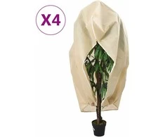 Uždangalai augalams su užtrauktukais, 4vnt., 3,93x3 m, 70g/m²