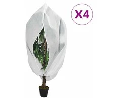 Uždangalai augalams su užtrauktukais, 4vnt., 3,93x3,5m, 70g/m²